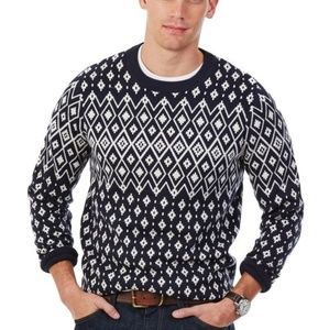Nautica Fair Isle Crew-Neck Long-Sleeve Sweater